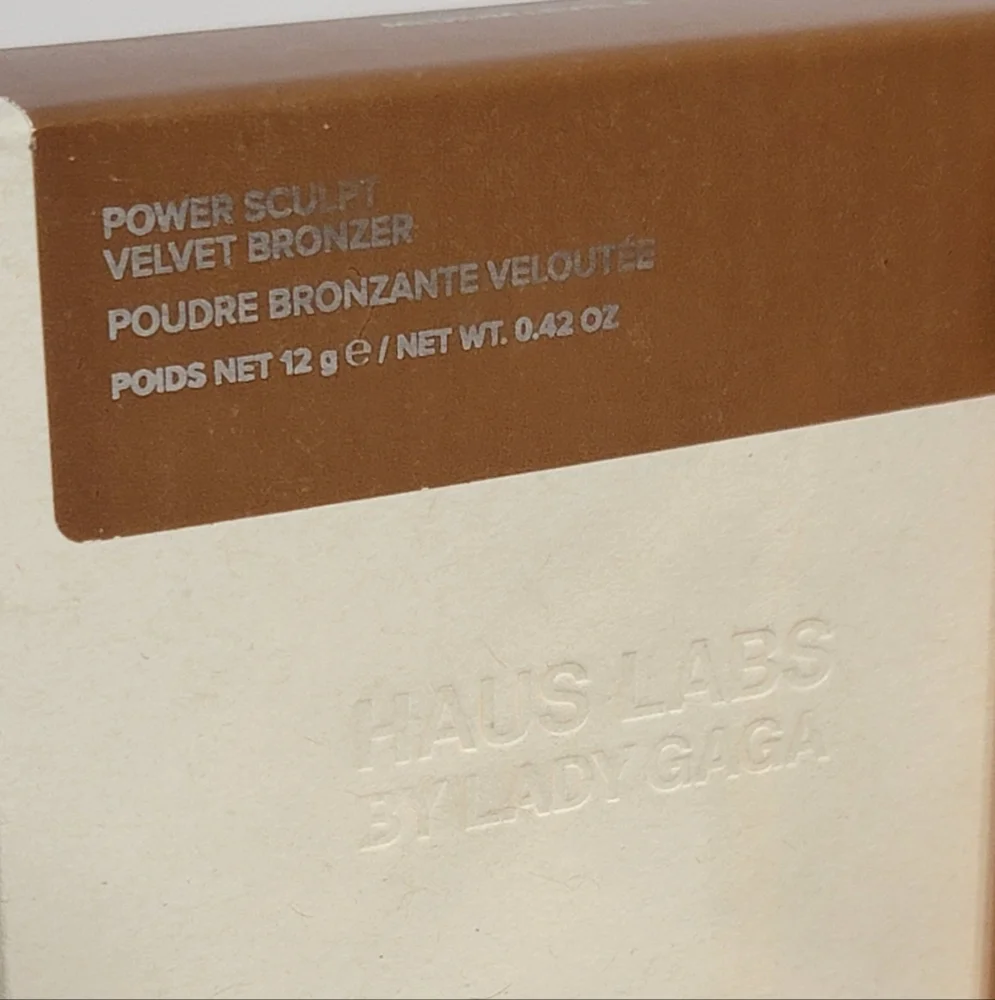 HAUS LABS LADY GAGA Power Sculpt Velvet Powder Bronzer talc free new makeup